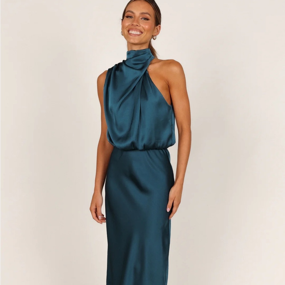 Anabelle Halter Neck Midi Dress